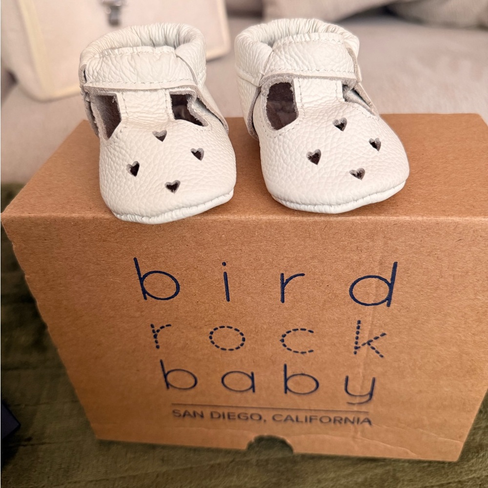 Bird Rock Baby Cream Moccasins for Baby